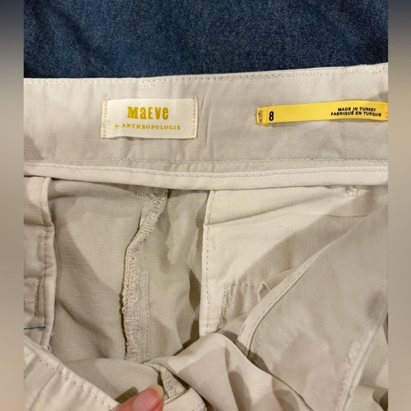 Anthropologie
Maeve Pleated
Wide Leg Chino
Pants sz 8 light beige M - Picture 7 of 9